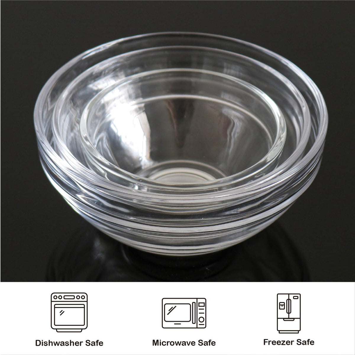 Iyulania bowls microwave and dishwasher safe for easy cleanup.