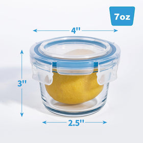 Iyulania dishwasher-safe glass containers for easy reheating.