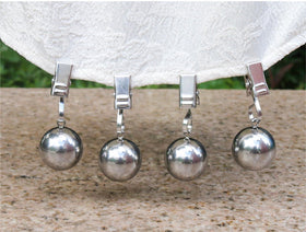 Iyulania heavy-duty tablecloth weights pack for reliable outdoor table security.