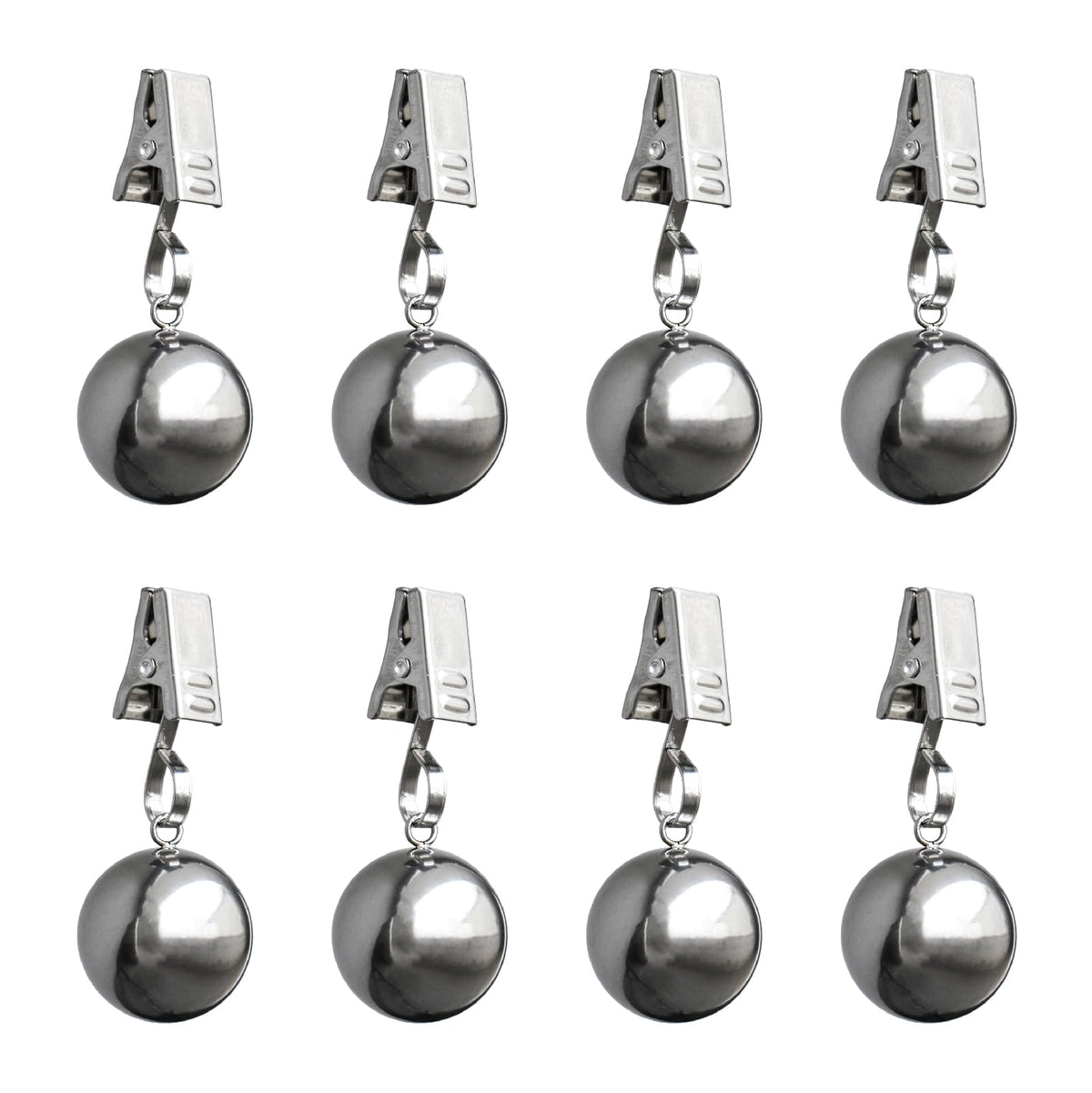 Iyulania heavy-duty tablecloth weights with clips secure outdoor dining.
