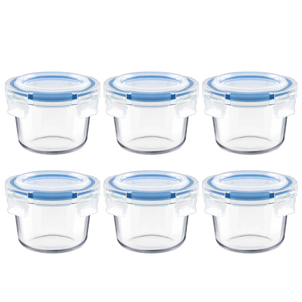 Iyulania set6 small glass storage containers for meal prep.