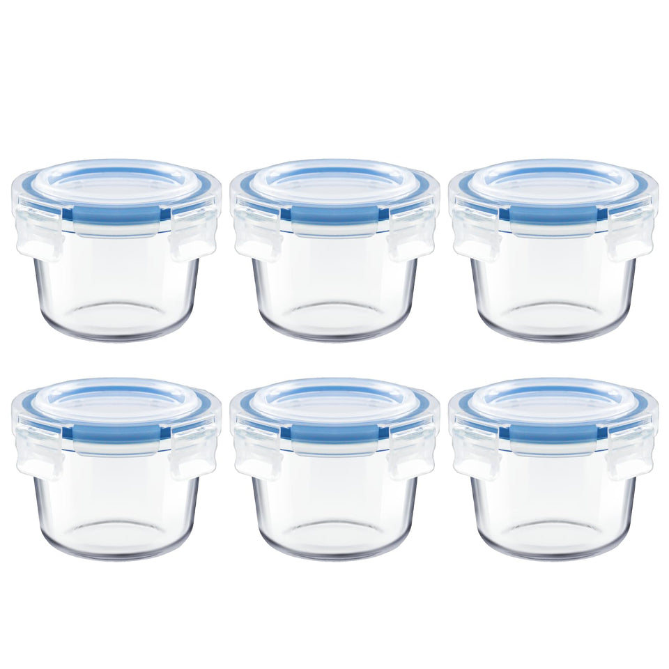 Iyulania set6 small glass storage containers for meal prep.