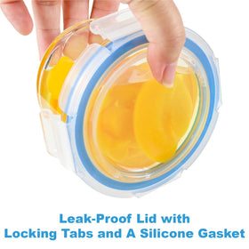 Iyulania silicone-seal leakproof lids for secure transport.