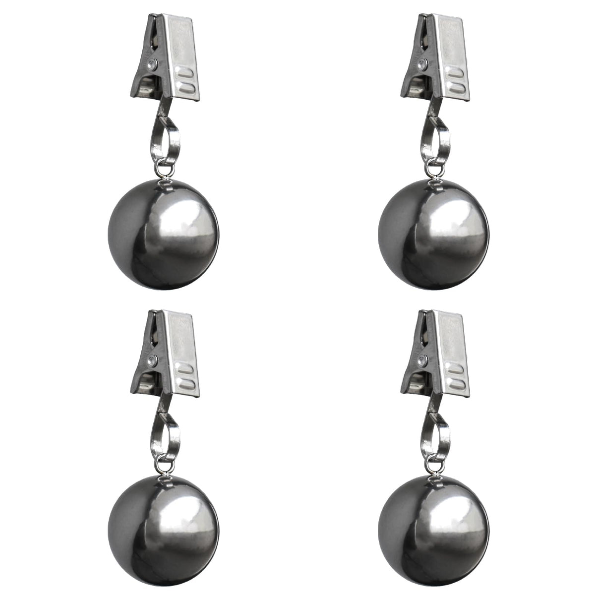 Iyulania tablecloth weights with stainless steel balls keep outdoor cloths secure.