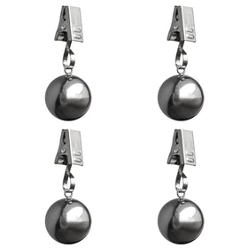 Iyulania tablecloth weights with stainless steel balls keep outdoor cloths secure.