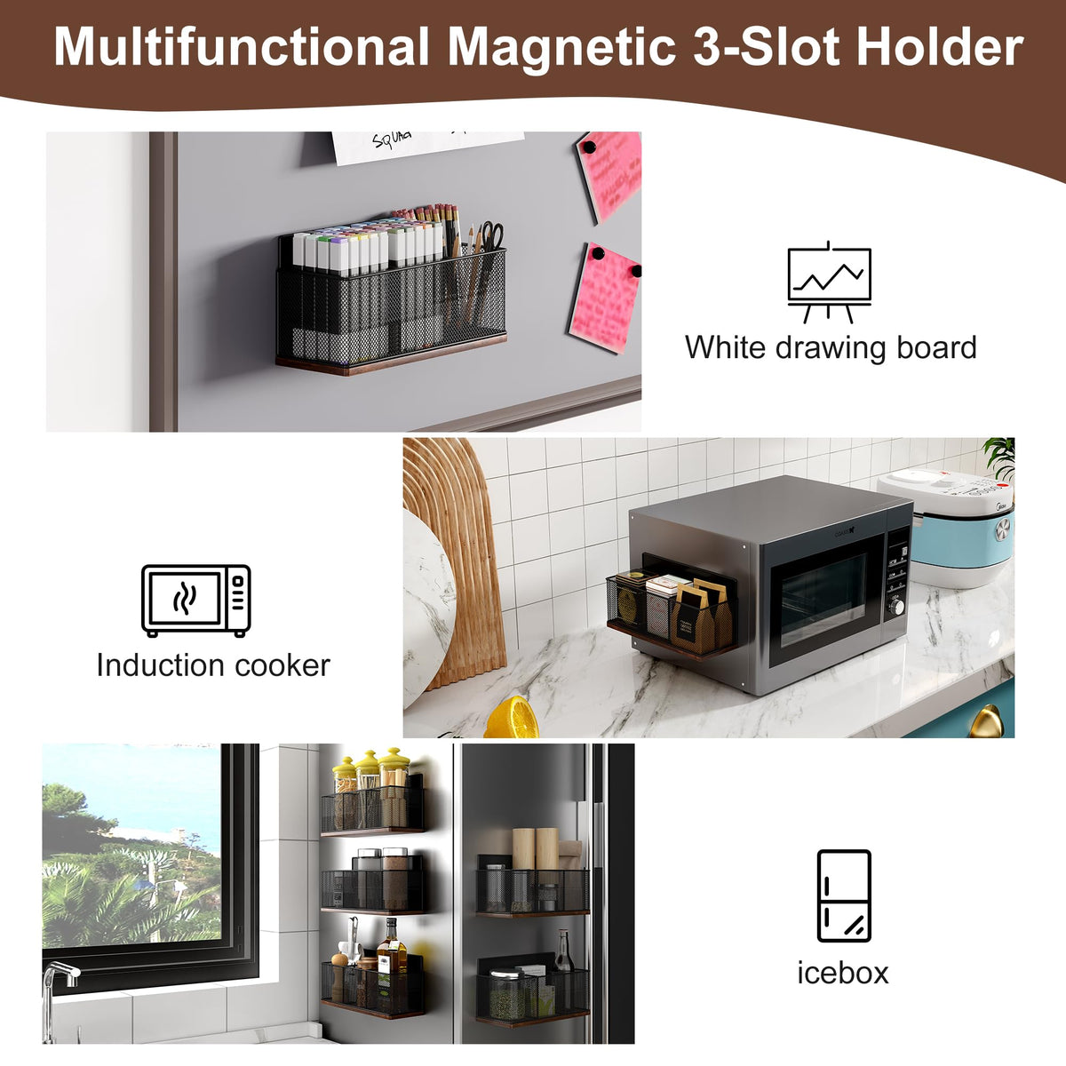 IZLIF cup and lid magnetic organizer within reach