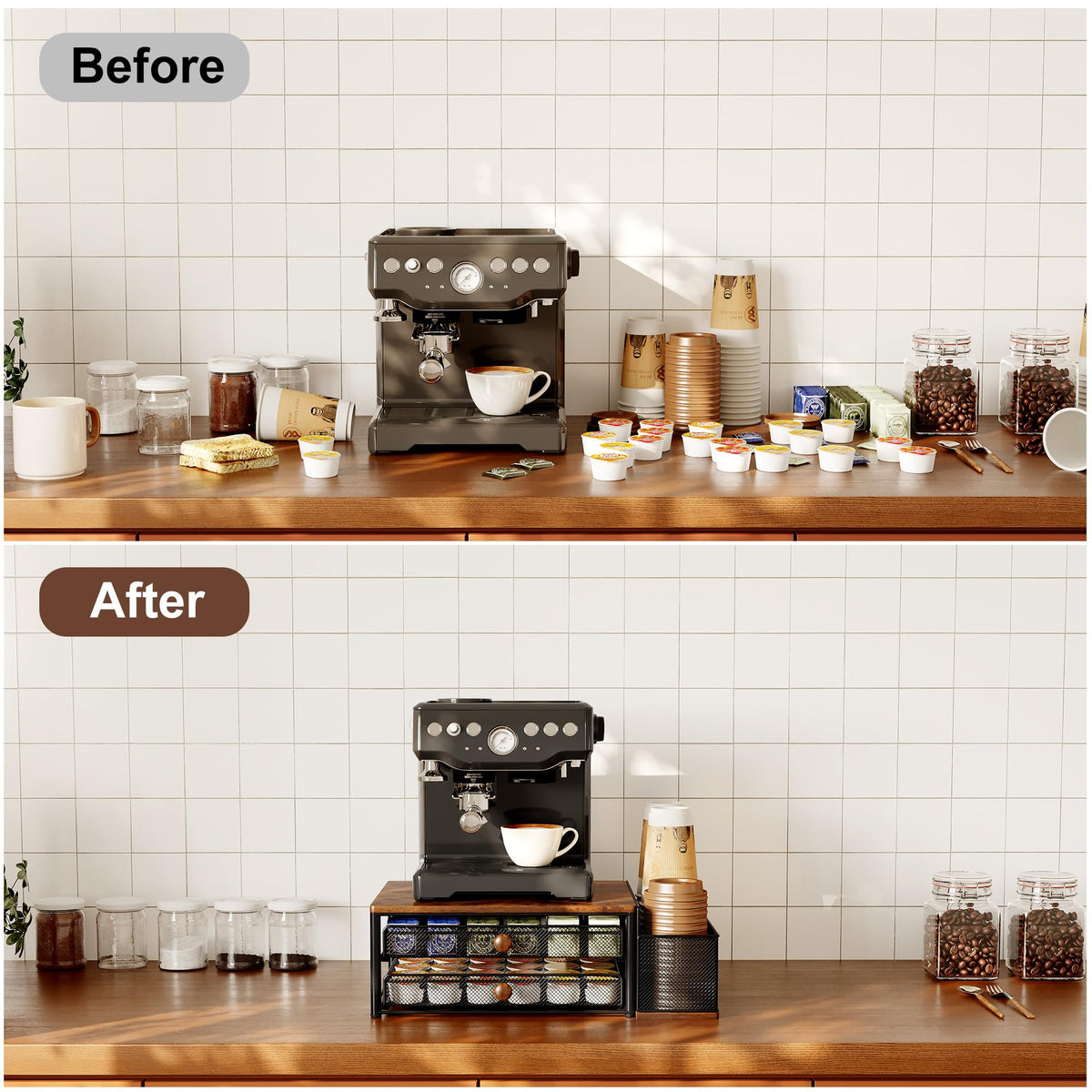 IZLIF product dimensions and footprint on counter