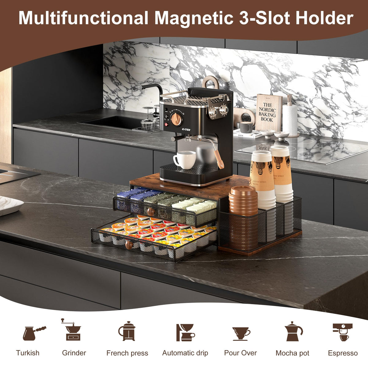 IZLIF magnetic side attachment for additional storage