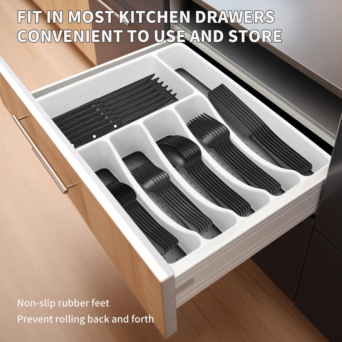 Izurok mirror-polished stainless steel silverware enhances elegant table settings
