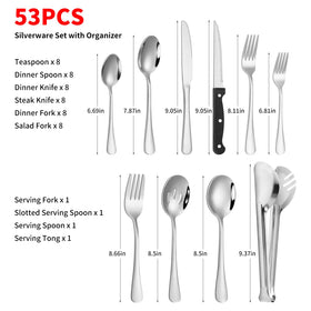 Izurok razor-sharp steak knives deliver clean cuts for family dinners.