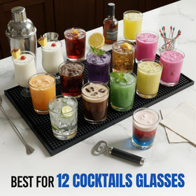 JAANIS bar mats feature quick-dry airflow for faster air-drying.