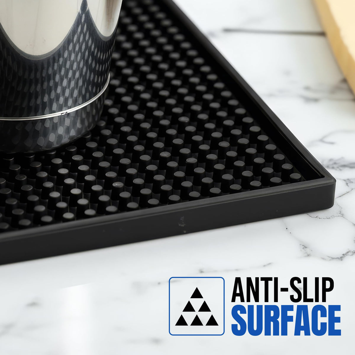 JAANIS bar mats support efficient drying at cocktail stations.
