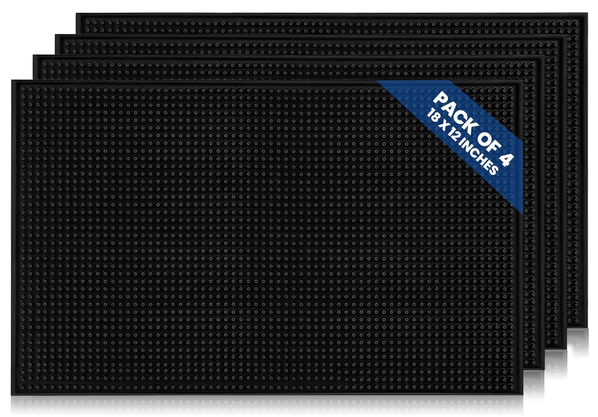 JAANIS bar mats 4-pack protect bars and countertops during busy service.