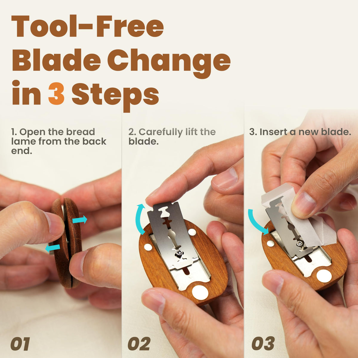 Magnetic storage base keeps the tool visible on ferrous surfaces between uses