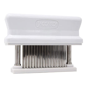 Jaccard 200348 meat tenderizer front view with 48 blades enhances marinade absorption.