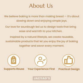 Durable, reusable JACYAO'S bread bag set for eco-friendly storage