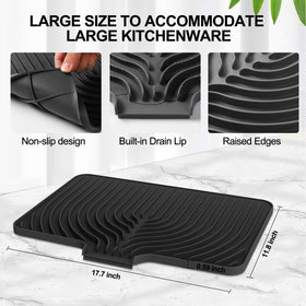 JACZZO food-grade silicone material provides a safe, durable drying surface.