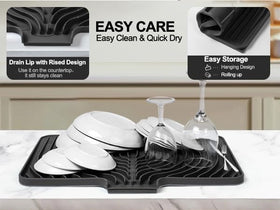 JACZZO heat-resistant mat protects countertops up to 450°F.