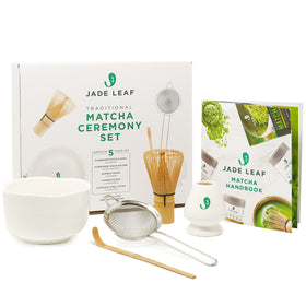Jade Leaf Matcha chawan bowl with heat-retaining stoneware for warm ceremonial servings