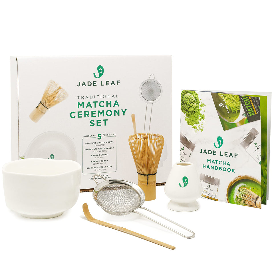 Jade Leaf Matcha chawan bowl with heat-retaining stoneware for warm ceremonial servings
