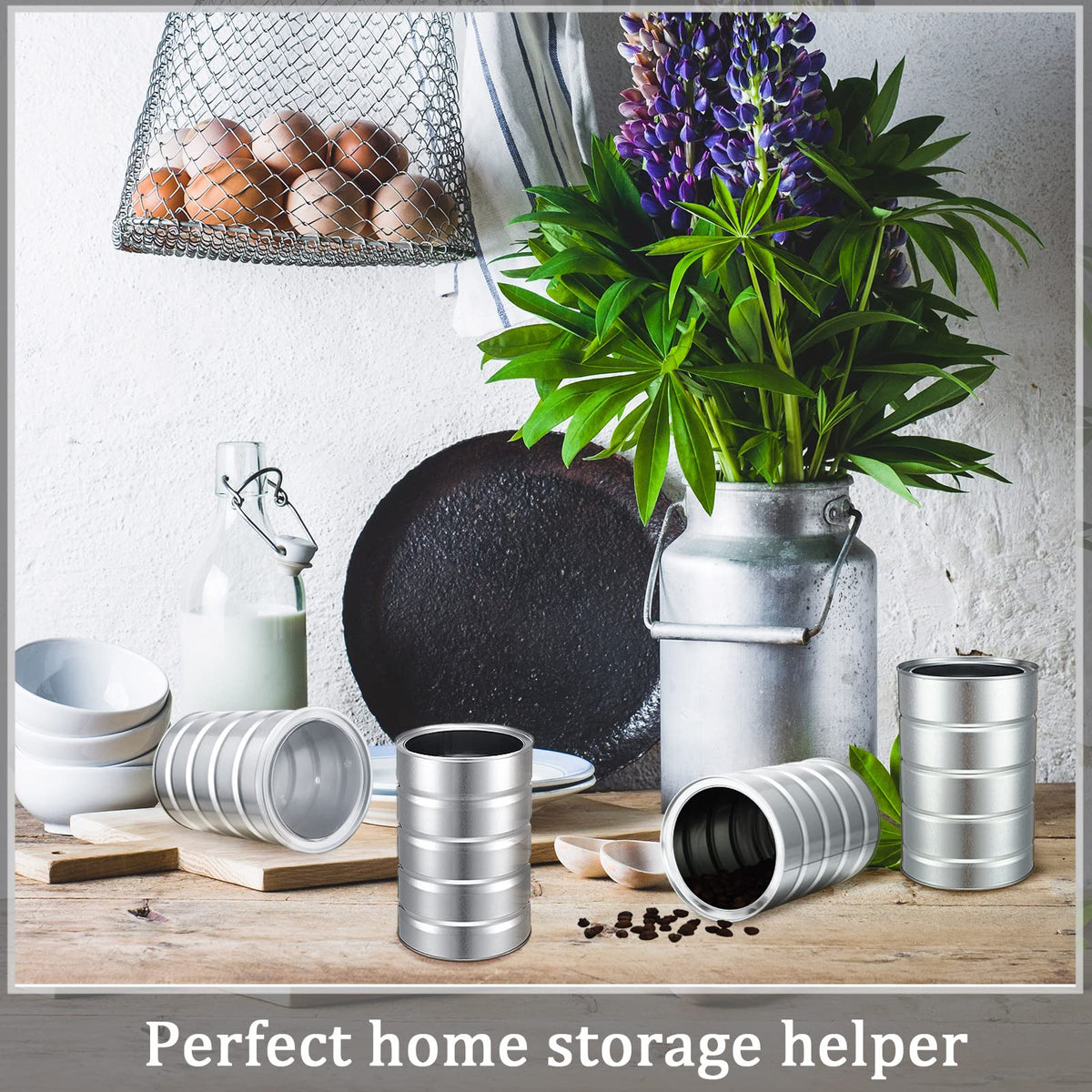 Jadive blank silver can ideal for crafting and personalization projects.