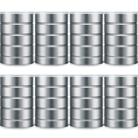 Jadive empty coffee can with lids for easy pantry organization.