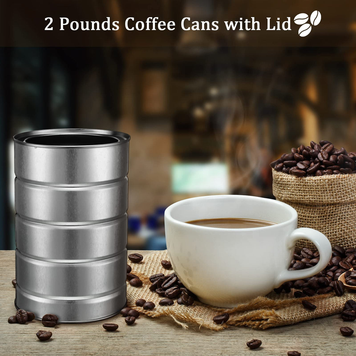 Jadive tea storage tin keeps loose leaf tea fresh and accessible.