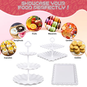Jaevorite easy-to-assemble dessert table display for quick setup