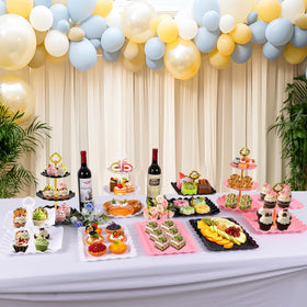 Jaevorite elegant white cupcake stands for refined presentation