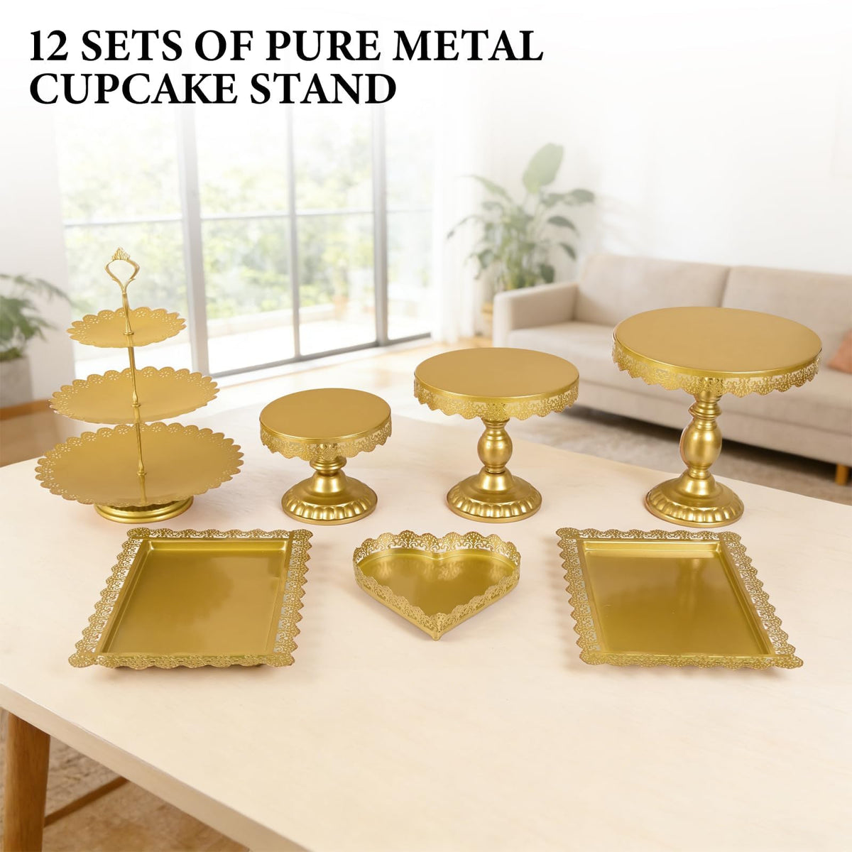 Jaevorite heart-shaped tray adds romantic flair to cake tables.