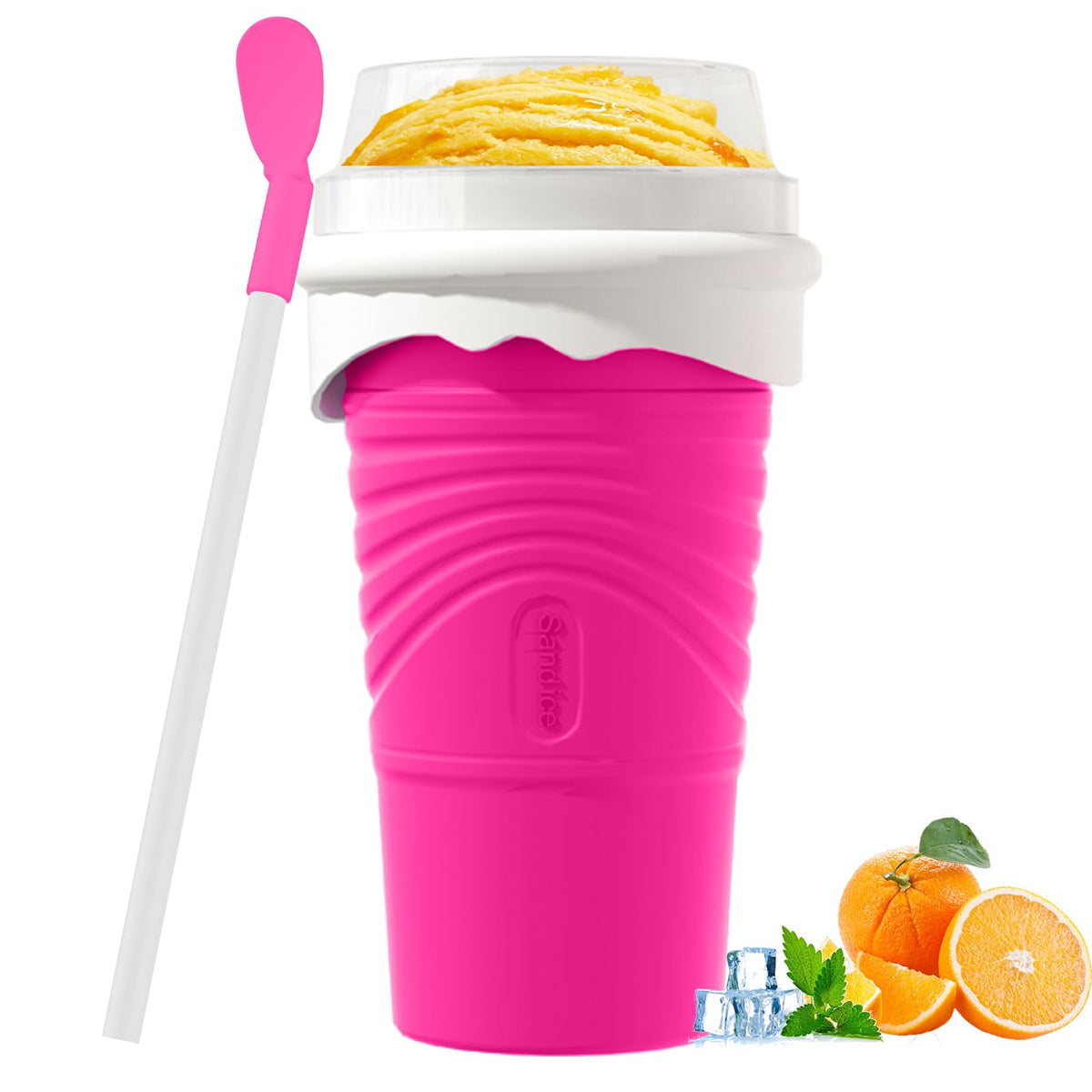 Jairuty 500ml slushie cup cap lid for portable refreshment.