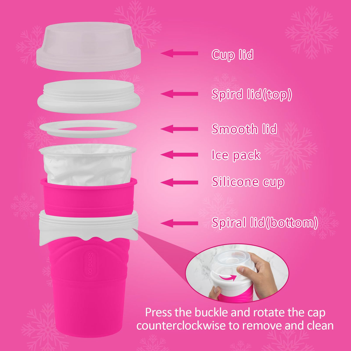 Jairuty slushie cup BPA-free for hygienic frozen treats.