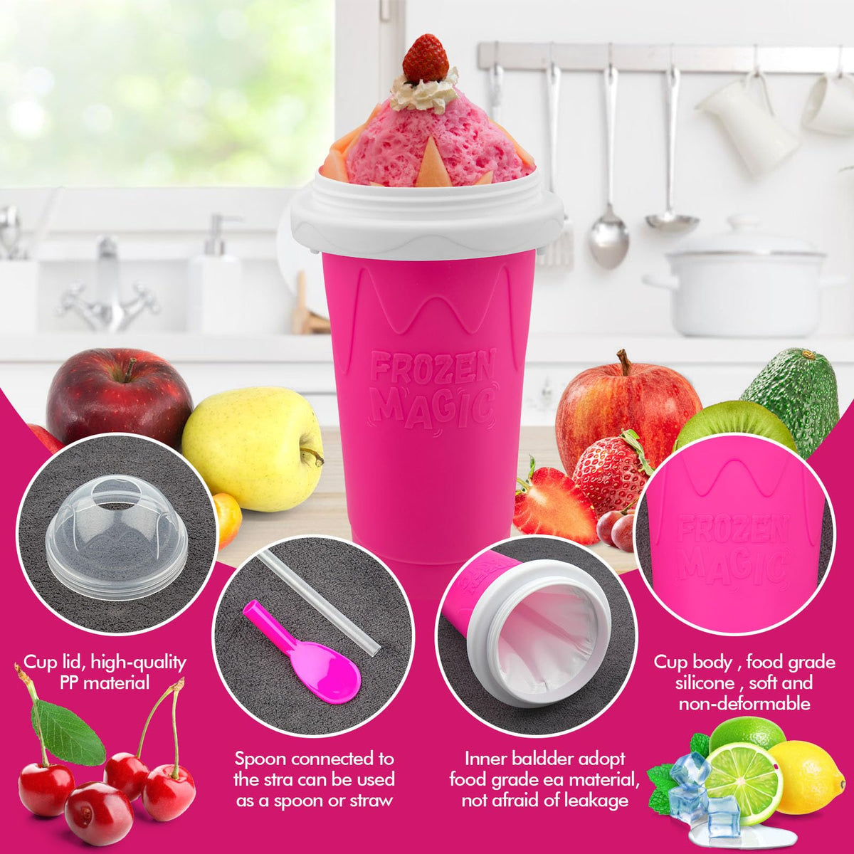 Jairuty slushie cup portable for office outdoors or school