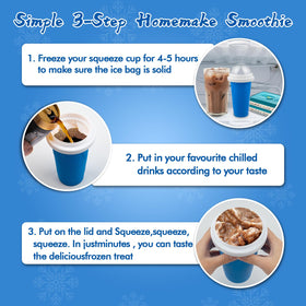 Jairuty Slushie Cup pour-and-squeeze action for fast, flavorful slush.
