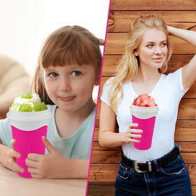Jairuty slushie cup 2-in-1 straw and spoon design for convenient serving.