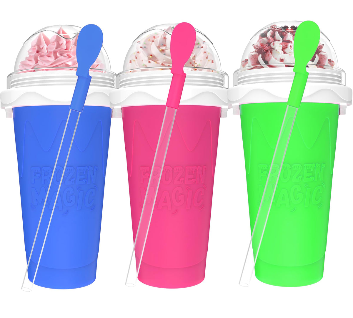 Jairuty slushie maker cup pink color for quick refreshing treats