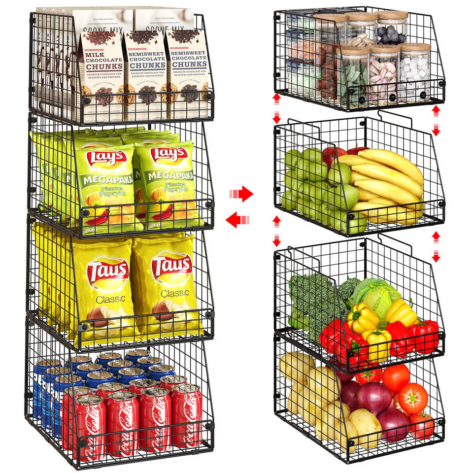 Jakyitvi 4 Pack XXL basket front view showing easy access