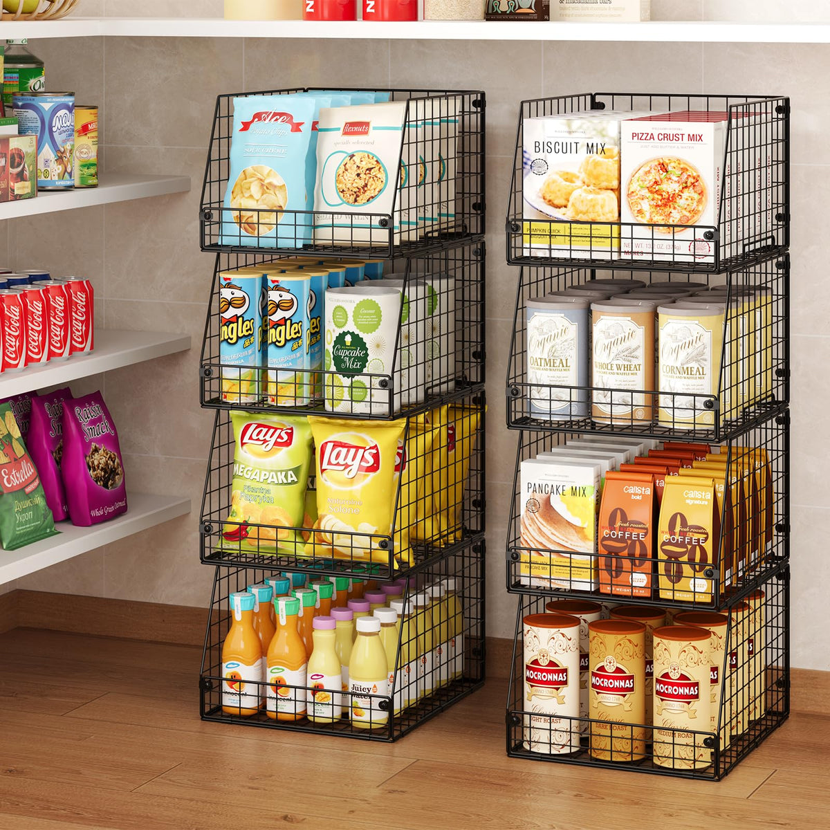 Jakyitvi pantry full basket showcasing large capacity