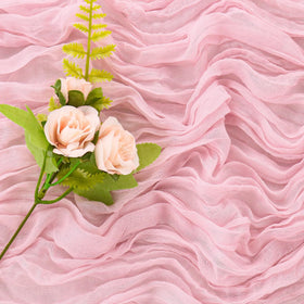 JALANCY pink baby shower table runner elevates gifting and dessert display.
