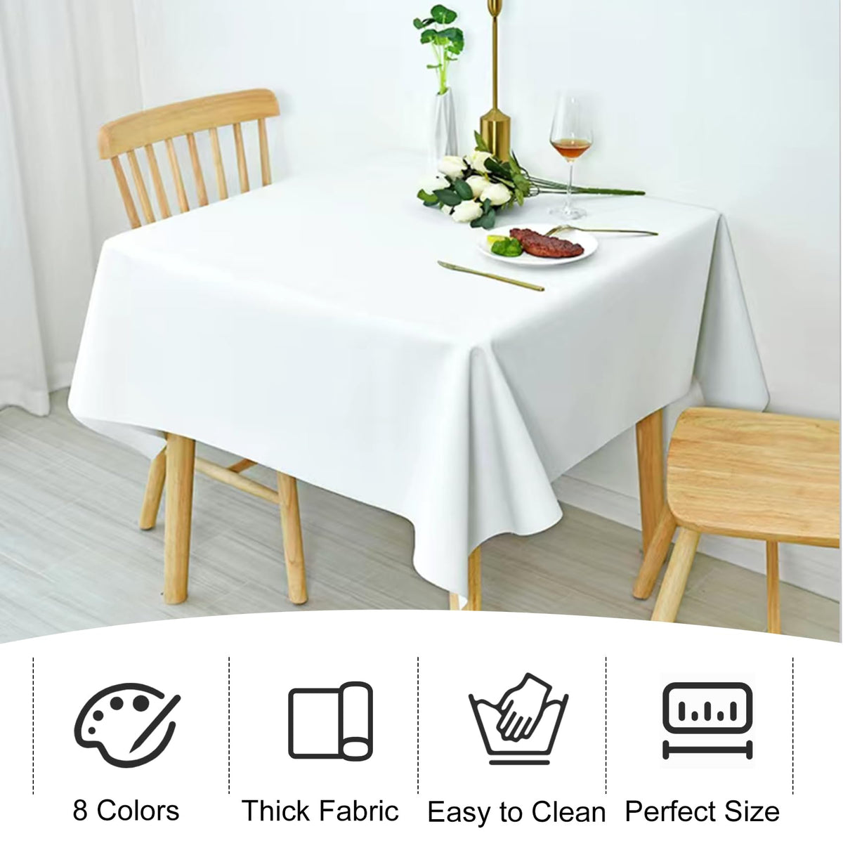 JALANCY scratch- and stain-protection surface helps safeguard tabletops.