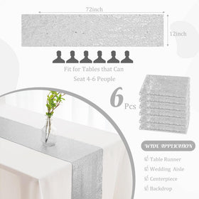 JALANCY wedding decor sequin runner enhances bridal shower table ambiance
