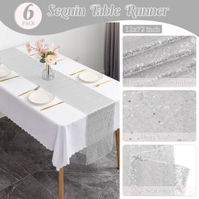 JALANCY birthday party sequin runner brightens dessert tables