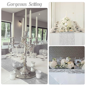 JALANCY sequin runner doubles as chic chair sash accents