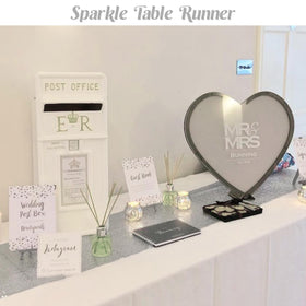 JALANCY washable sequin runner reusable for future gatherings