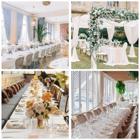 JALANCY wedding table decor with subtle sheen