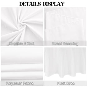 JALANCY polyester tablecloth close-up highlights neat hems and tidy edges.