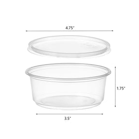 Jaluxing 8 oz microwave-safe deli container ideal for soups and salads