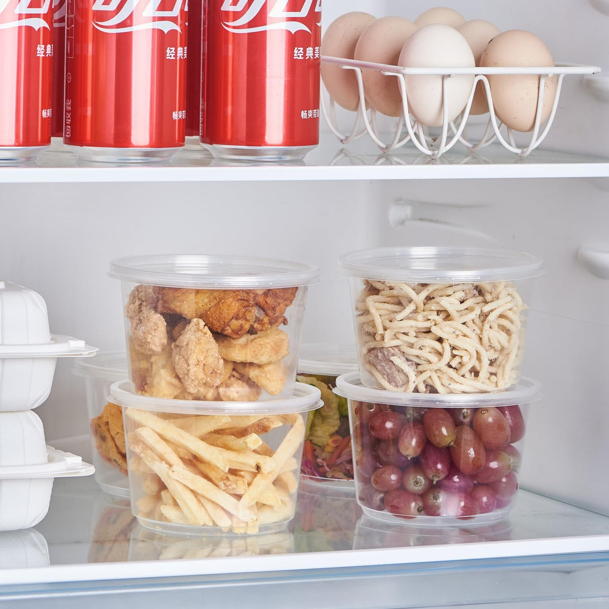 Jaluxing BPA-free plastic supports reusable, dishwasher-safe storage.