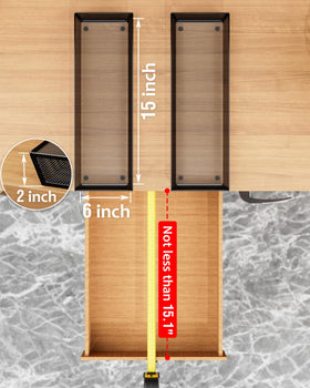 Jane Eyre organizer placed in a cabinet for versatile storage
