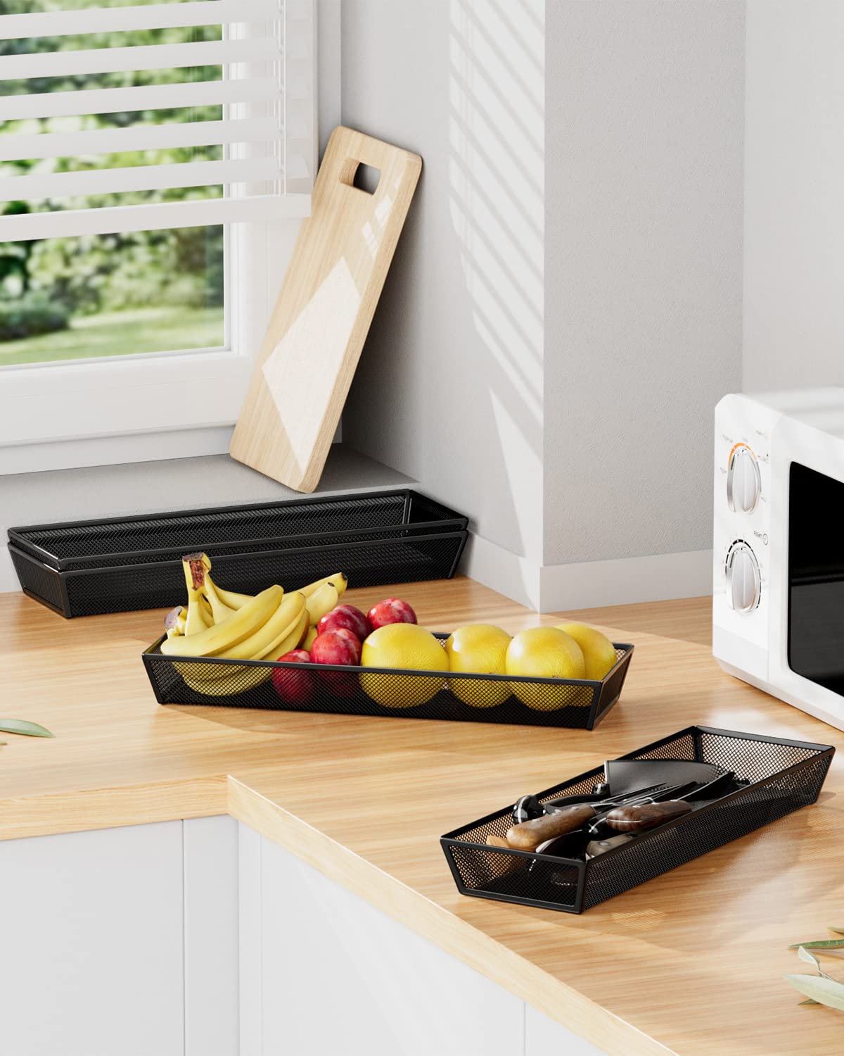 Jane Eyre drawer organizer close-up highlights durable steel and protective finish for daily use